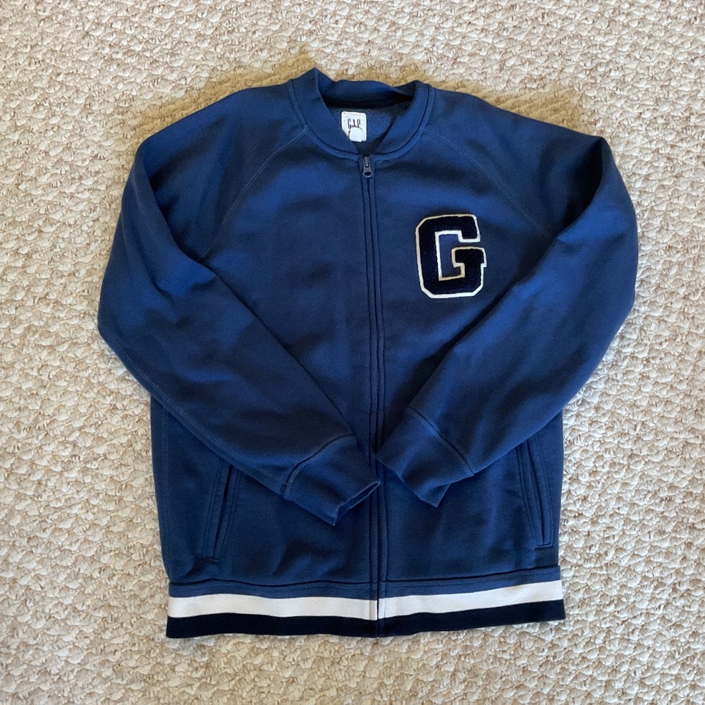 GAP boys collegiate zipped fleece jacket - BNWOT - size XXL (14-16)